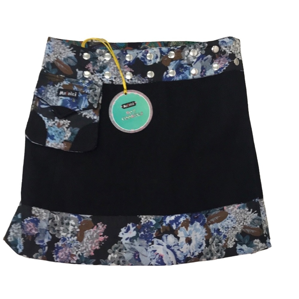 Moshiki Wrap Skirt Black